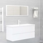 vidaXL 3071657 Ντουλάπι Μπάνιου 100x38.5x45cm Λευκό