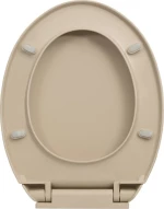 vidaXL 145820 Καπάκι Λεκάνης Soft Close Πλαστικό 46x34cm Μπεζ