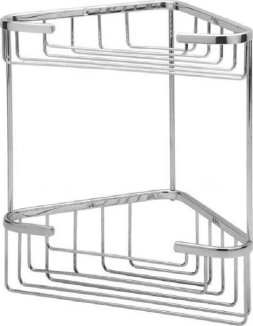 Gloria Corner 18-0909 Σπογγοθήκη Επιτοίχια Inox Ασημί