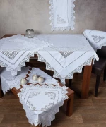 Silk Fashion Τραπεζομάντηλο Ροτόντα Πλεκτό 170cm 2540