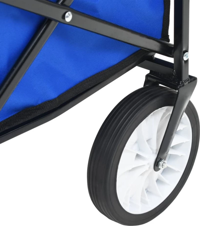 vidaXL 147590 Καρότσι Μεταφοράς 75kg Πτυσσόμενο Μπλε Ατσάλινο