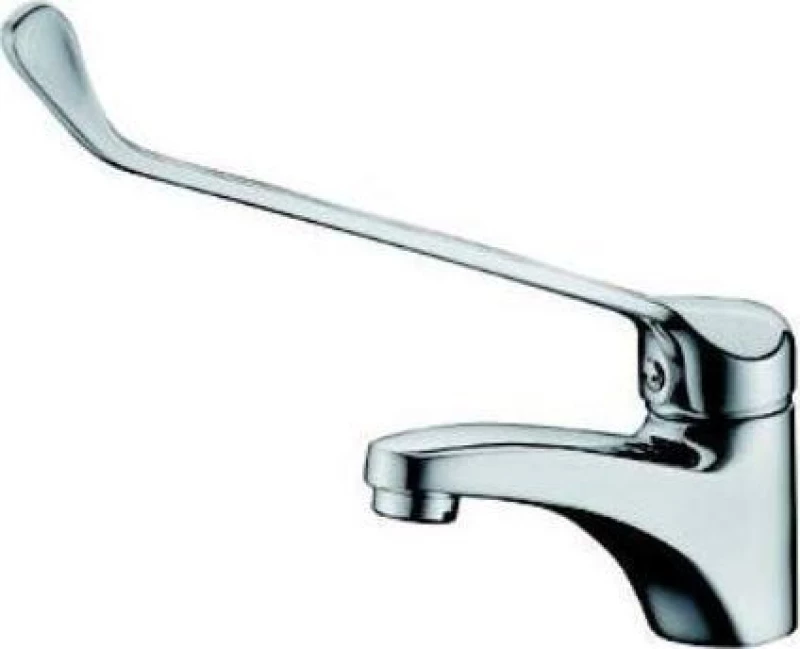 Karag Rivoli 7952L Αναμεικτική Μπαταρία Νιπτήρα ΑΜΕΑ Ασημί