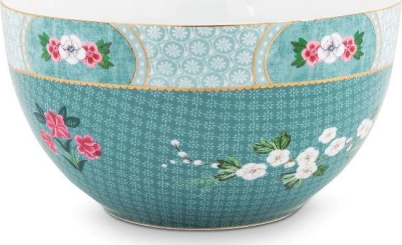 PiP Studio Blushing Birds Σαλατιέρα από Πορσελάνη Blue 18x18cm