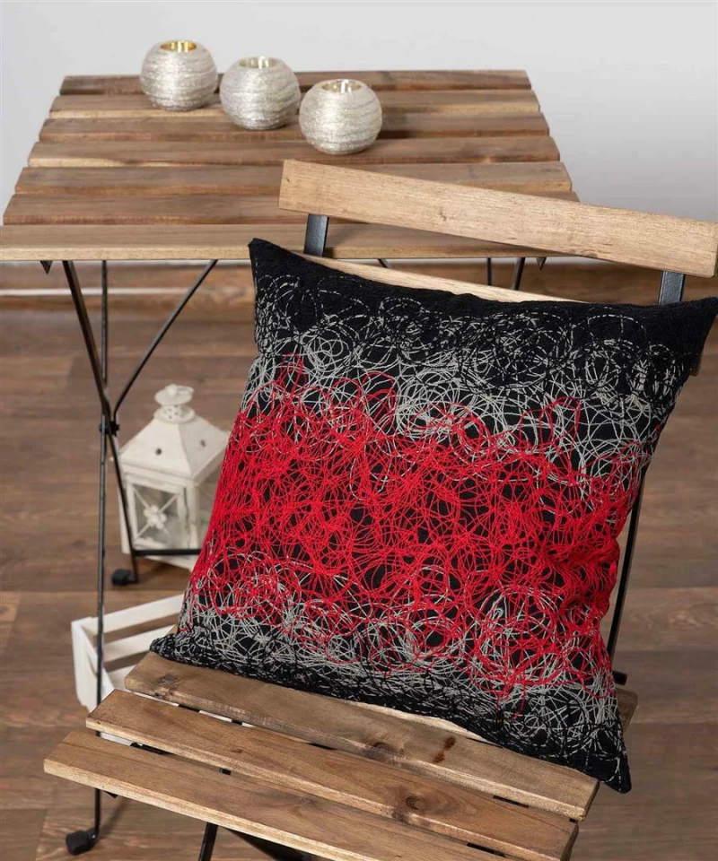 Silk Fashion Διακοσμητική Μαξιλαροθήκη 45x45 Mk12 Κόκκινο