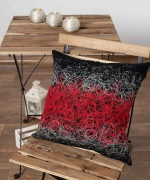 Silk Fashion Διακοσμητική Μαξιλαροθήκη 45x45 Mk12 Κόκκινο