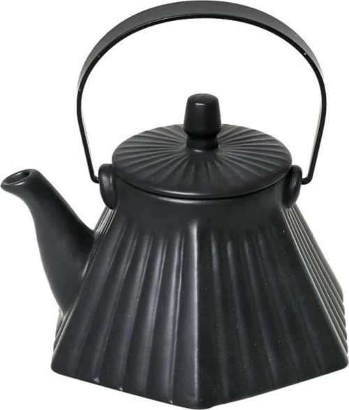 Espiel Τσαγιέρα Κεραμική Μαύρη 620ml