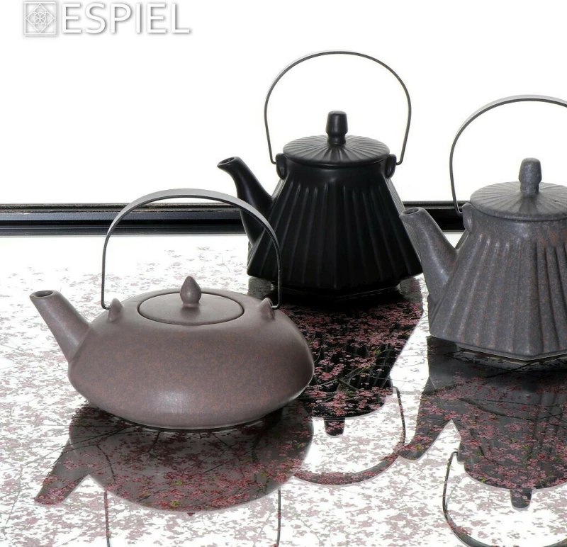 Espiel Τσαγιέρα Κεραμική Γκρι 620ml