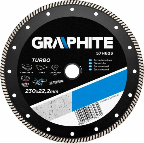 Graphite Διαμαντόδισκος Turbo 230mm 57H623 576231