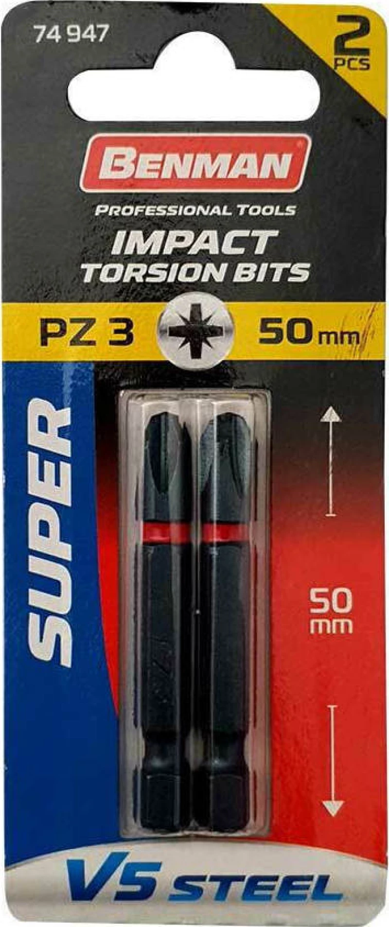 Benman Μύτη Steel Super PZ Benman - PZ3 3x50 74947 1τμχ