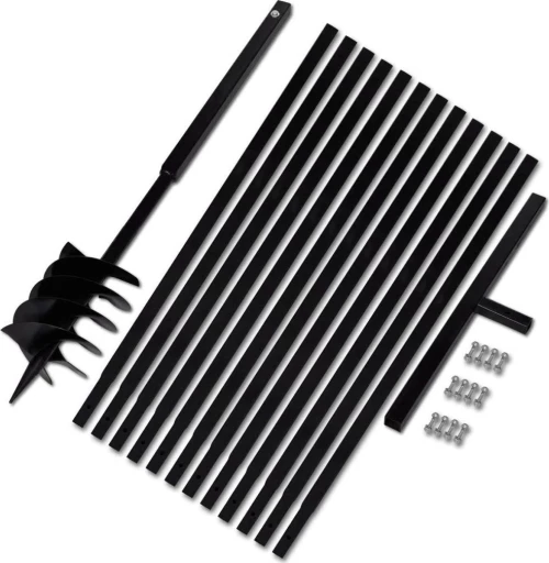 vidaXL Γεωτρύπανο με Χερούλι 180 mm και Σωλήνα Προέκτασης 13 m Ατσάλινο
