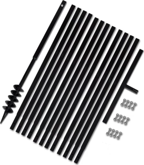 vidaXL Γεωτρύπανο με Χερούλι 80 mm και Σωλήνα Προέκτασης 13 m Ατσάλινο