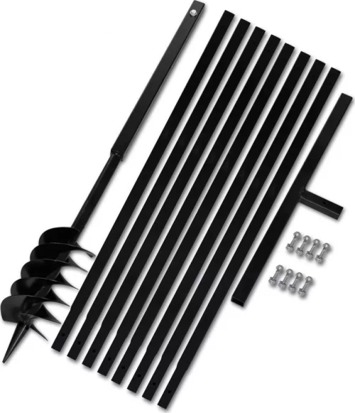 vidaXL Γεωτρύπανο με Χερούλι 120 mm και Σωλήνα Προέκτασης 9 m Ατσάλινο