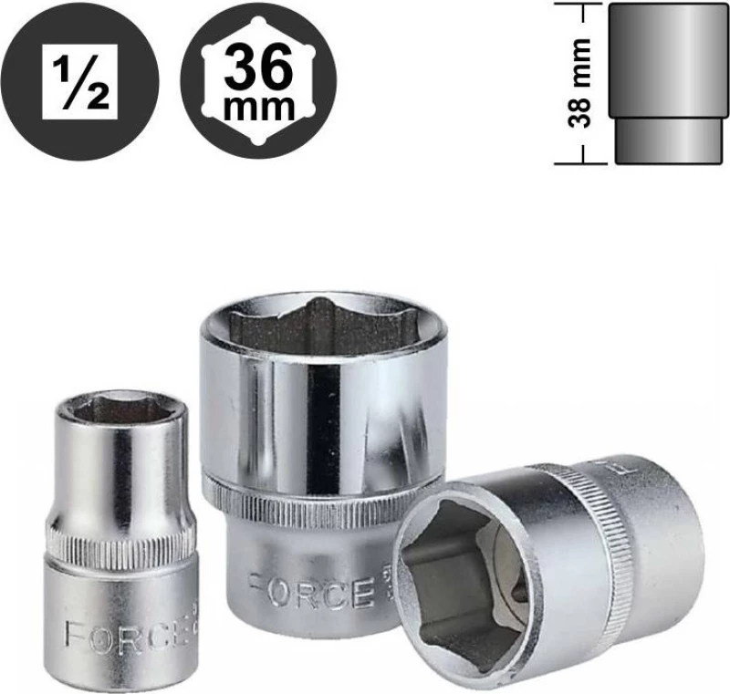 Force Καρυδάκι 1/2" 36mm 54536