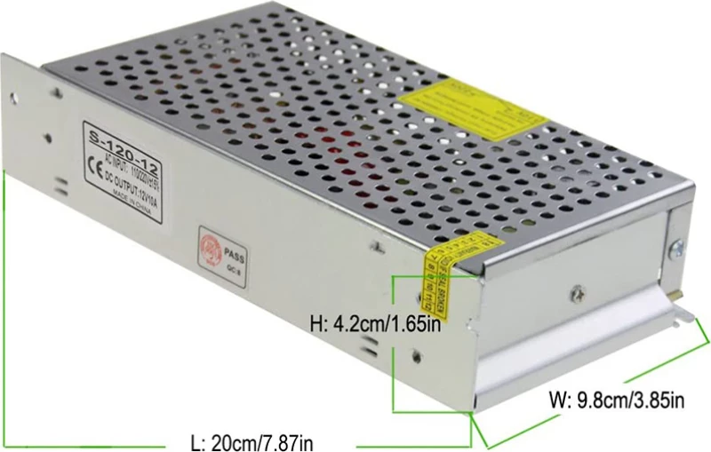 Τροφοδοτικό 12V 120W 10A.