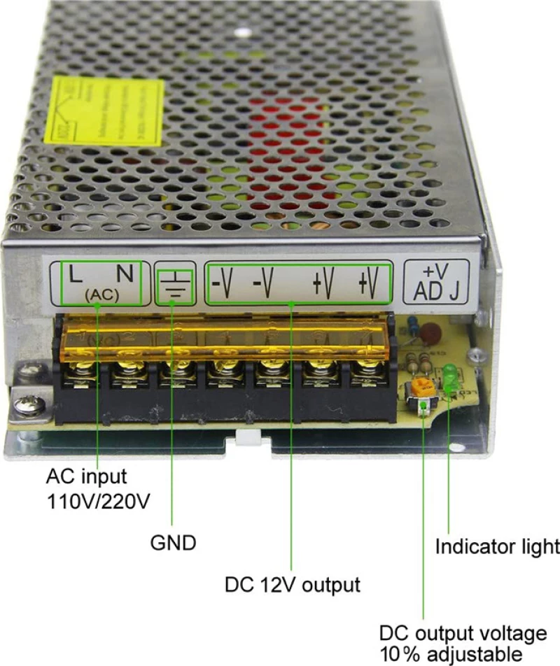 Τροφοδοτικό 12V 120W 10A.