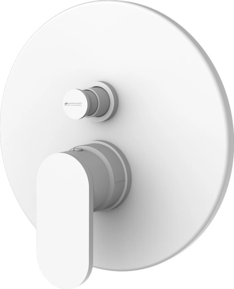 Armando Vicario Slim 500050D-300 Μίκτης 2 Εξόδων Με Εκτροπέα Λευκός Ματ