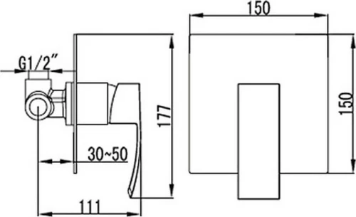 Karag Ginko CA34K11C Ντουσιέρας Χρωμέ