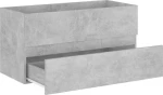 vidaXL 804759 Πάγκος χωρίς Νιπτήρα 90x38.5x45cm Γκρι
