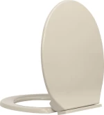 vidaXL 145818 Καπάκι Λεκάνης Soft Close Πλαστικό 46x34cm Μπεζ