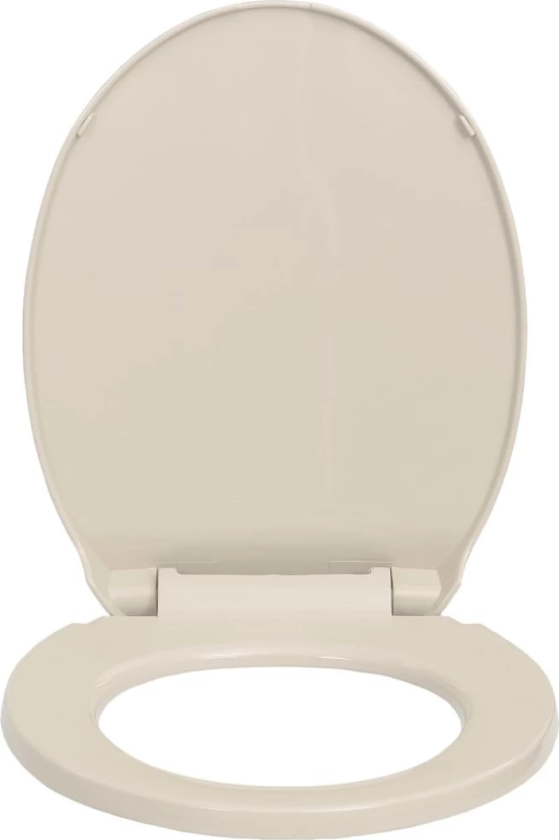vidaXL 145818 Καπάκι Λεκάνης Soft Close Πλαστικό 46x34cm Μπεζ