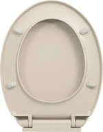 vidaXL 145818 Καπάκι Λεκάνης Soft Close Πλαστικό 46x34cm Μπεζ