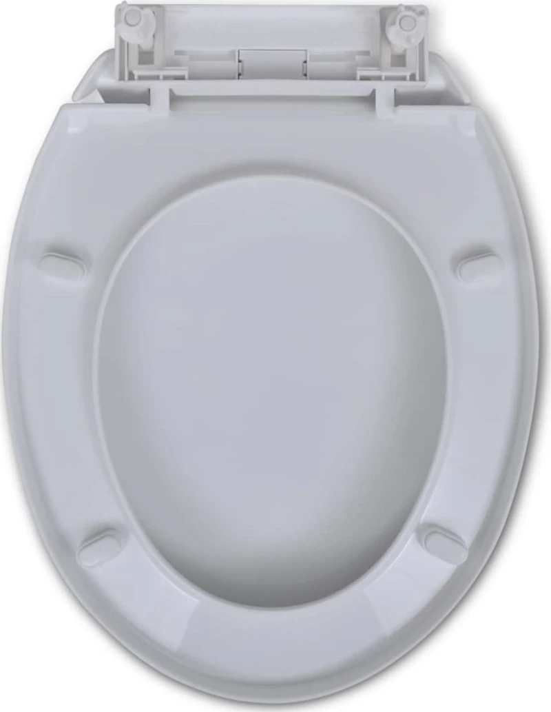 vidaXL 141762 Καπάκι Λεκάνης Soft Close Πλαστικό 46x34cm Λευκό