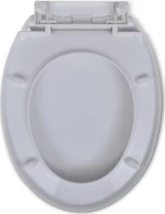 vidaXL 141762 Καπάκι Λεκάνης Soft Close Πλαστικό 46x34cm Λευκό