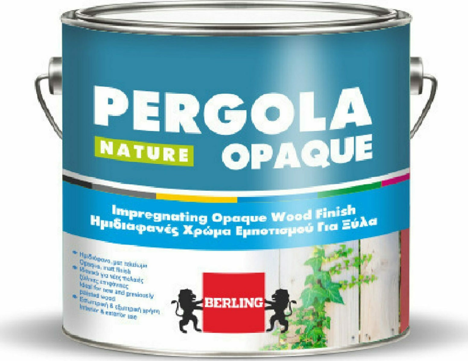 Χρώμα εμποτισμού ξύλου Nature Berling Pergola - Λευκό 750ml - 520466054594