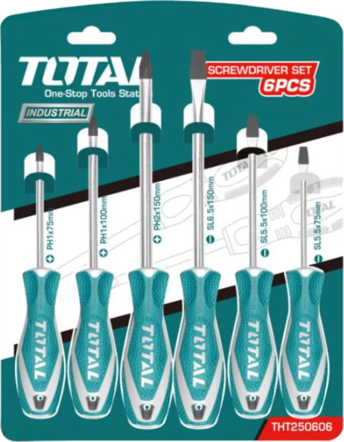 Total Σετ Κατσαβίδια THT250606 6τμχ