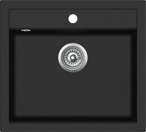 vidaXL 142954 Ένθετος Νεροχύτης 56.5x51cm Black