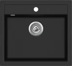 vidaXL 142954 Ένθετος Νεροχύτης 56.5x51cm Black