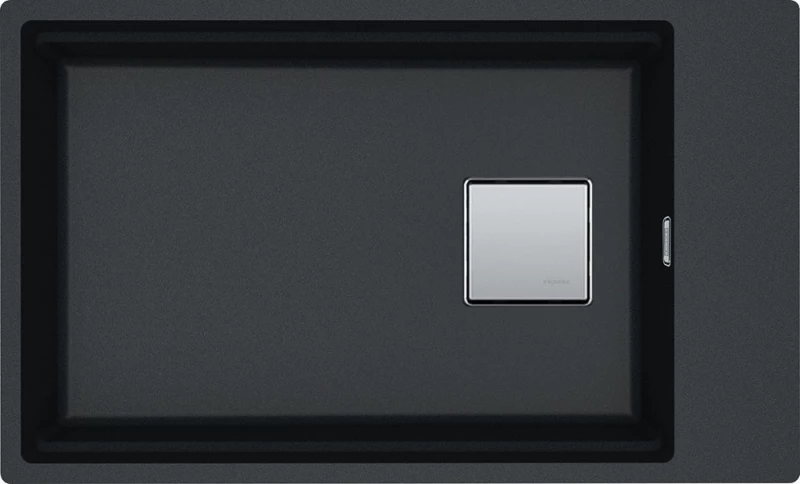 Franke Kubus 2 Kng 110-62 Υποκαθήμενος Νεροχύτης 76x46cm Onyx