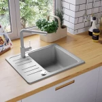 vidaXL 142953 Ένθετος Νεροχύτης 57.5x46cm Grey