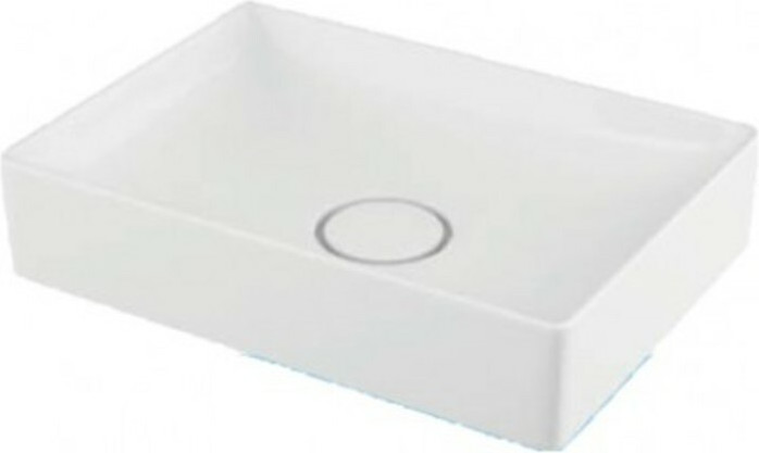Floppy Επικαθήμενος Νιπτήρας Πορσελάνης 50x36cm Λευκός