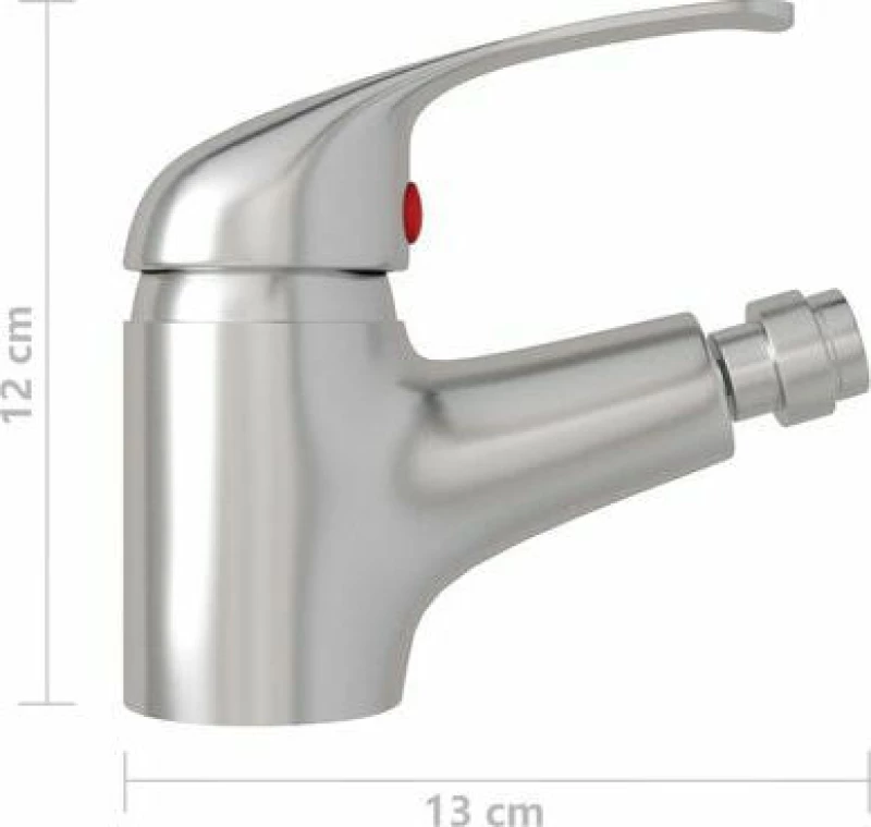vidaXL 149087 Μπαταρία Μπιντέ Ασημί