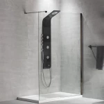 Devon Iwis Walk-in Διαχωριστικό Ντουζιέρας 70x200cm Gold Brushed