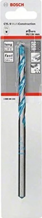 Bosch Τρυπάνι Πολλαπλών Χρήσεων CYL-9 Multi-Construction (8x90x150mm) 2608585223 1τμχ