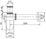 Karag Σιφώνι Νιπτήρα LF9015