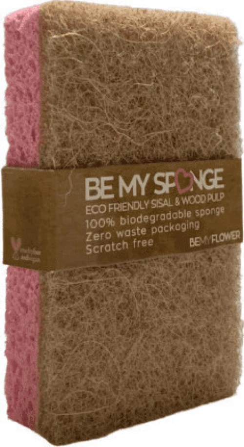 BeMyFlower Οικολογικό Σφουγγάρι Πιάτων BeMySponge Ροζ