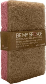 BeMyFlower Οικολογικό Σφουγγάρι Πιάτων BeMySponge Ροζ