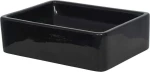 vidaXL 142734 Επικαθήμενος Νιπτήρας Κεραμικός 41x30cm Μαύρος
