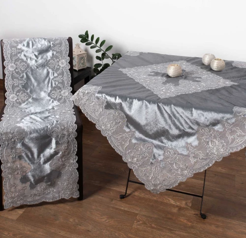 Silk Fashion Ράνερ 40x170 YL169-14B Velvet Γκρι