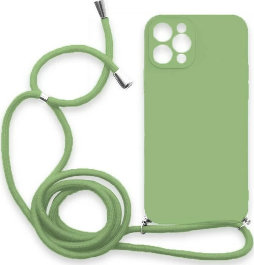 Θήκη Σιλικόνης Crossbody για Apple iPhone 11 Pro - Λαχανί