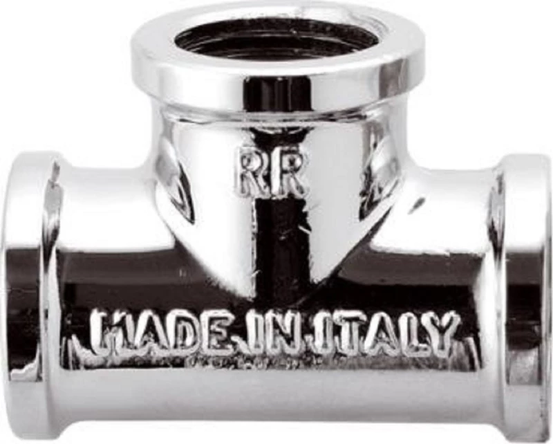 Remer Τάφ Θηλυκό 1/2"x1/2"x1/2" Ορειχάλκινο-Χρωμέ 453