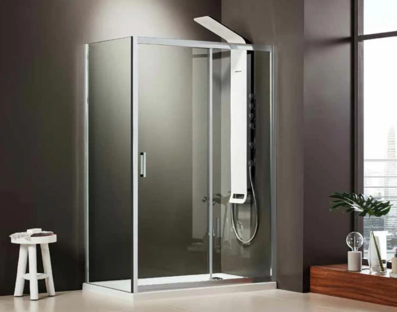 Axis Slider 1+1 Διαχωριστικό Ντουζιέρας 160x185cm Clean Glass