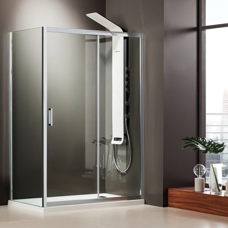 Axis Slider 1+1 Διαχωριστικό Ντουζιέρας 160x185cm Clean Glass