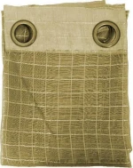 Fylliana Κουρτίνα Burlap με Τρουκς 140x240 Μπεζ