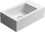 GSI Kube Επικαθήμενος Νιπτήρας Πορσελάνης 40x23cm Λευκός