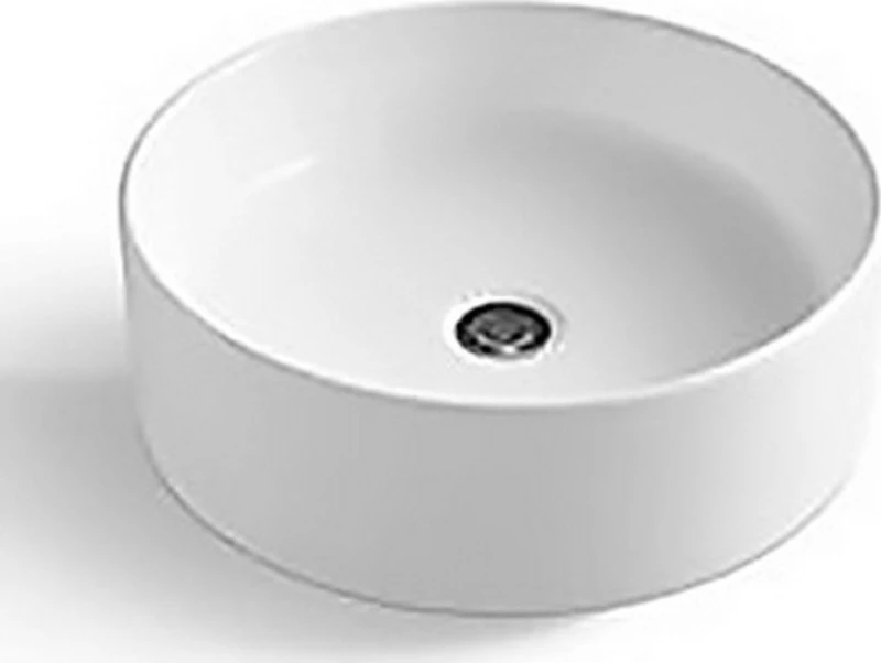 KLP Hola Επικαθήμενος Νιπτήρας Πορσελάνης 46x46cm Λευκός