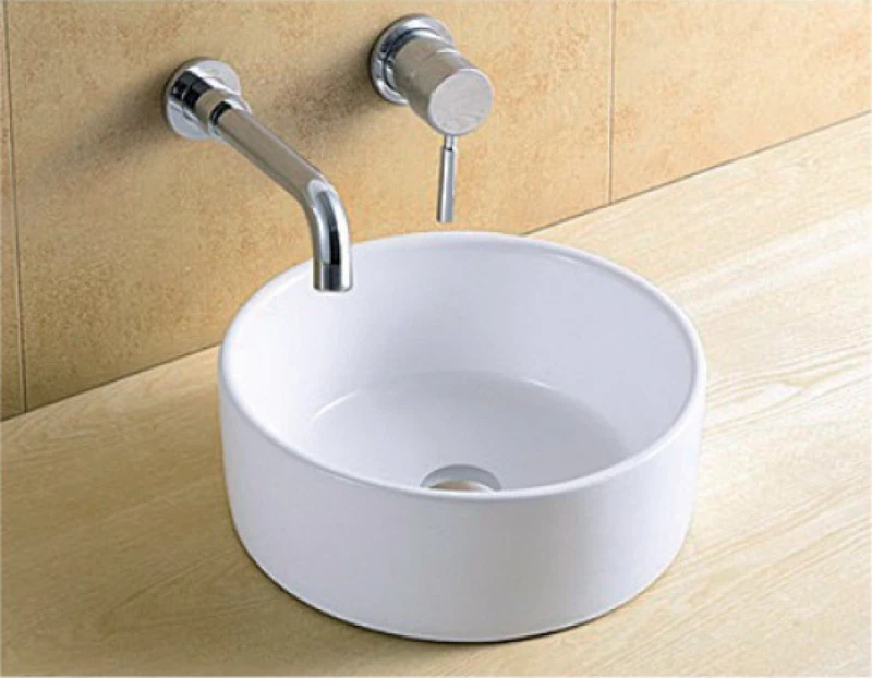 KLP Hola Επικαθήμενος Νιπτήρας Πορσελάνης 46x46cm Λευκός